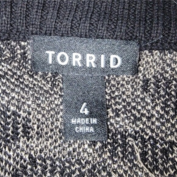 Torrid Lurex Zebra Print Metallic Sweater Women Plus Size 4X 4 - Picture 3 of 7